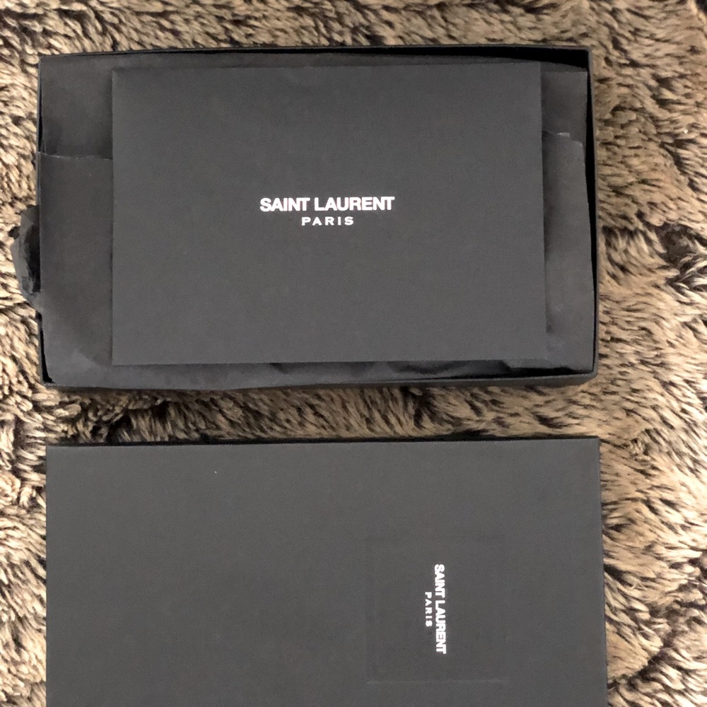 Authentic Saint Laurent Croc Embossed Wallet - Picture 4 of 9